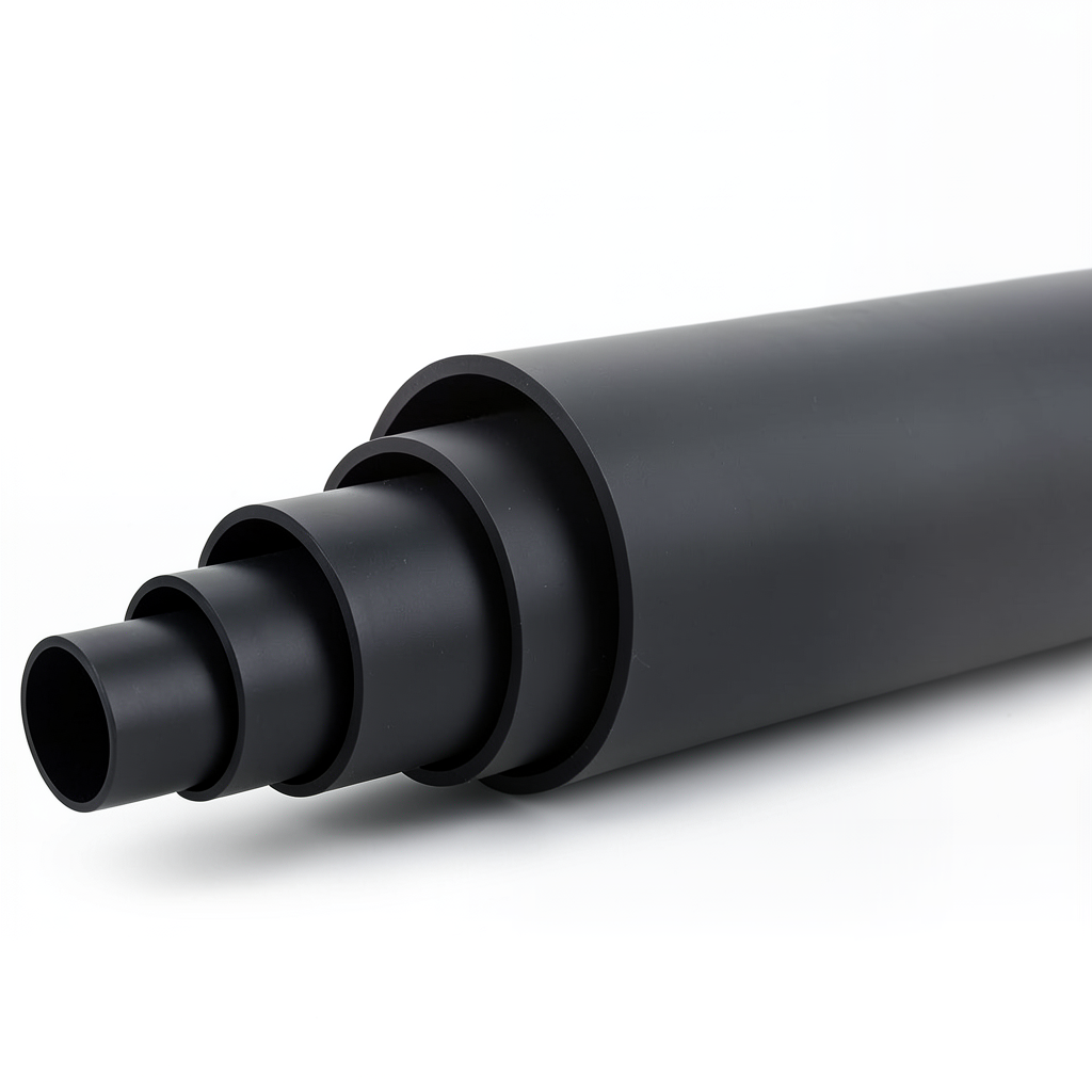 مواسير HDPE ضغط 3.2 بار PE 100 قطر خارجي 315 مم SDR 41 لون أسود