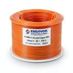 14 AWG 1C Stranded Copper Wire, 1000V, PVC Insulated +105°C, Orange, 2500 ft | Asharqiyah Cables Company for Industry