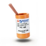سلك كهرباء مفرد 8 AWG نحاس مجدول 1000 فولت، عزل PVC +105°C برتقالي، طول 500 قدم | شركة كابلات الشرقية للصناعة