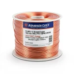 سلك مفرد 10 AWG نحاس مجدول 1000 فولت، معزول PVC +105°C، برتقالي، طول 2500 قدم | شركة كابلات الشرقية للصناعة