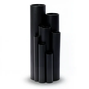 مواسير بلاستيك HDPE ضغط 6 بار PE 80 قطر خارجي 160 mm سماكة 7.3 mm لون اسود شركة المنار