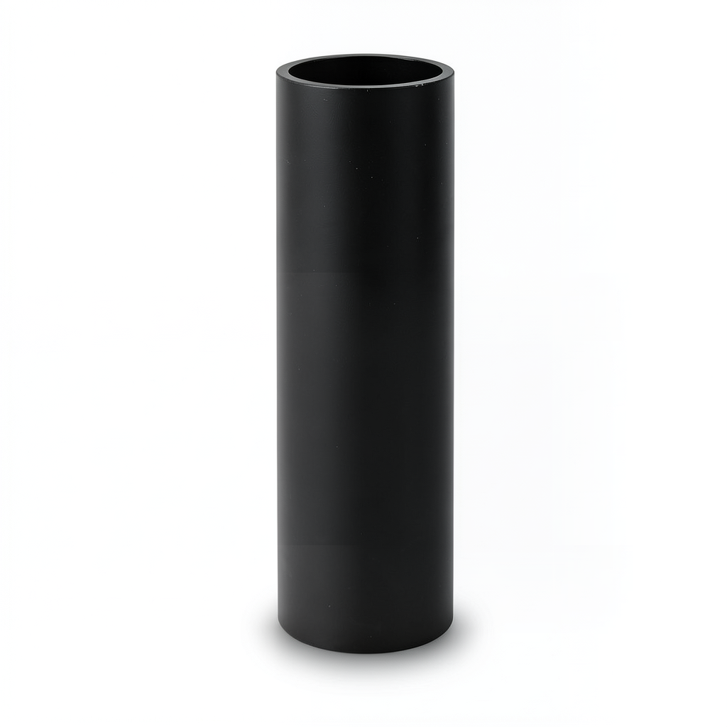 HDPE Plastic Pipe Pressure 6.3 Bar PE 100, 400 mm OD, 15.3 mm Thickness, Black