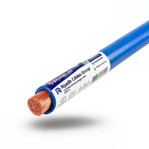 لفة سلك مفرد نحاس مجدول معزول PVC، مقاس 400mm2، 450/750 فولت، أزرق | مجموعة كابلات الرياض