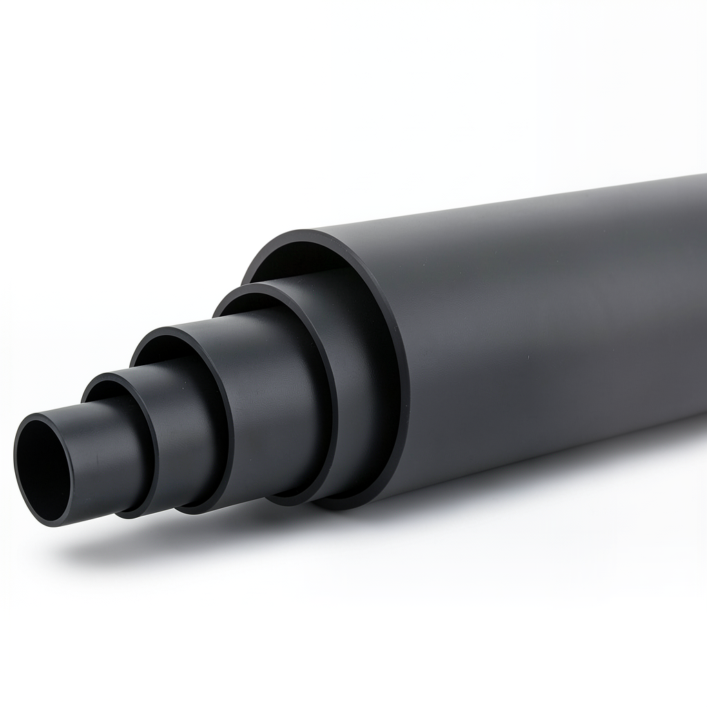 HDPE Pipe Pressure 3.2 Bar PE 100 Size OD 315 mm SDR 41 Black