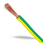 سلك تأريض نحاس شعر CU/PVC مقاس 1.5mm 450/750 فولت أخضر/أصفر
