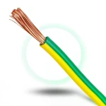 سلك كهرباء تأريض نحاس شعر CU/PVC مقاس 2.5 مم 450/750 فولت اخضر/اصفر