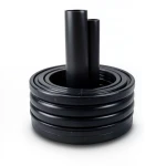 HDPE Plastic Pipe Pressure 16 Bar PE 80 Size 25 mm Thickness 2.8 mm Black