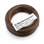 Riyadh Cables 35mm2 Stranded Copper Wire, 450/750V, Brown, 100m | Riyadh Cables Group