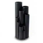 أنابيب HDPE ضغط 16 بار PE 100 مقاس 200 مم سمك 18.2 مم لون أسود
