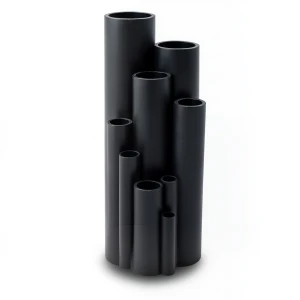 أنابيب HDPE ضغط 16 بار PE 100 مقاس 200 مم سمك 18.2 مم لون أسود