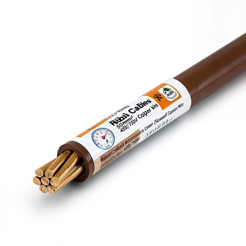 Riyadh Cables 50mm2 Stranded Copper Wire 450/750V Brown 3000m | Riyadh Cables Group