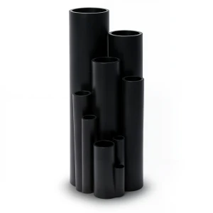 مواسير HDPE ضغط 16 بار PE 80 مقاس 40 ملم سمك 4.5 ملم لون اسود