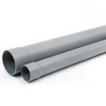 أنابيب بلاستيك UPVC مقاس 4 إنش سمك 4.90 مم ضغط 160 psi لون رمادي