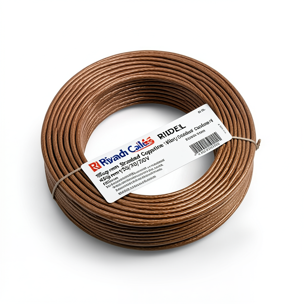 Riyadh Cables 185sq mm Stranded Copper Wire, 450/750V, Brown, 2000m | Riyadh Cables Group