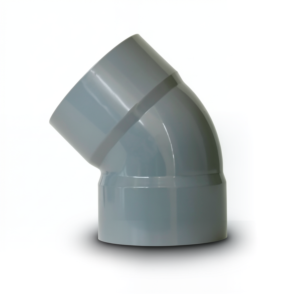 UPVC Elbow 45° Non Pressure Size 75 mm Gray