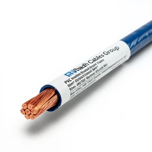 لفة سلك مفرد نحاس مجدول معزول PVC، مقاس 95mm2، 450/750 فولت، لون أزرق | مجموعة كابلات الرياض