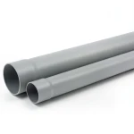 مواسير UPVC ضغط 200 psi مقاس 8 إنش سماكة 11.66 مم لون رمادي