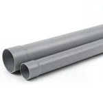مواسير بلاستيك UPVC ضغط 250 psi مقاس 3/4 إنش سماكة 2.08 مم لون رمادي