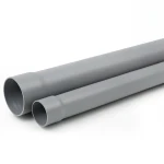 مواسير UPVC ضغط 250 psi مقاس 1/4 1 إنش سماكة 3 مم لون رمادي