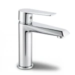 Automatic Short Washbasin Tap Brass, Chrome Color