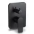 Shower Mixer Two Lines Square Shape Black Color - Image 1