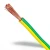 سلك تأريض نحاس شعر CU/PVC مقاس 1.5mm 450/750 فولت أخضر/أصفر - Image 1