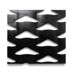 شبك بقلاوة حديد اسود تصميم معماري سماكة 6 مم عرض 1.22 متر طول 7 متر