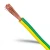 سلك تأريض نحاس شعر CU/PVC مقاس 10 مم2، 450/750 فولت، أخضر/أصفر - Image 1