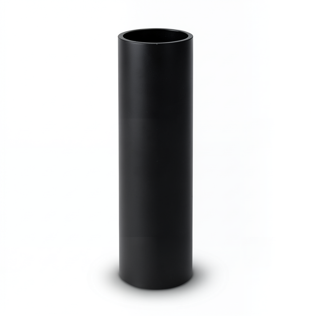 أنابيب HDPE ضغط 16 بار PE 100 مقاس 200 مم سمك 18.2 مم لون أسود