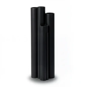 HDPE Plastic Pipe Pressure 16 Bar PE 80 Size 32 mm Thickness 3.6 mm Black