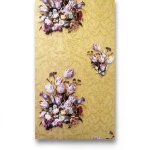 Floral Wallpaper 10m x 0.53m Gold Color, Model 17800