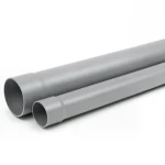 أنابيب بلاستيك UPVC مقاس 4 إنش سمك 4.90 مم ضغط 160 psi لون رمادي