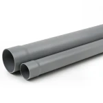 أنابيب UPVC ضغط اسمي 160 psi مقاس 6 إنش سماكة 7.26 ملم لون رمادي