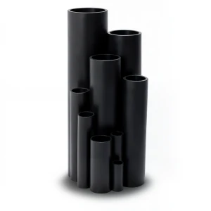 انابيب بلاستيك HDPE ضغط 16 بار PE 80 مقاس 75 ملم سمك 8.4 ملم لون اسود