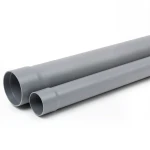 مواسير بلاستيك UPVC ضغط 200 psi مقاس 2 1/2 إنش سمك 4 ملم لون رمادي