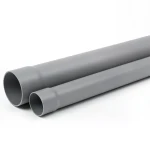 مواسير UPVC ضغط 200 psi مقاس 8 إنش سماكة 11.66 مم لون رمادي