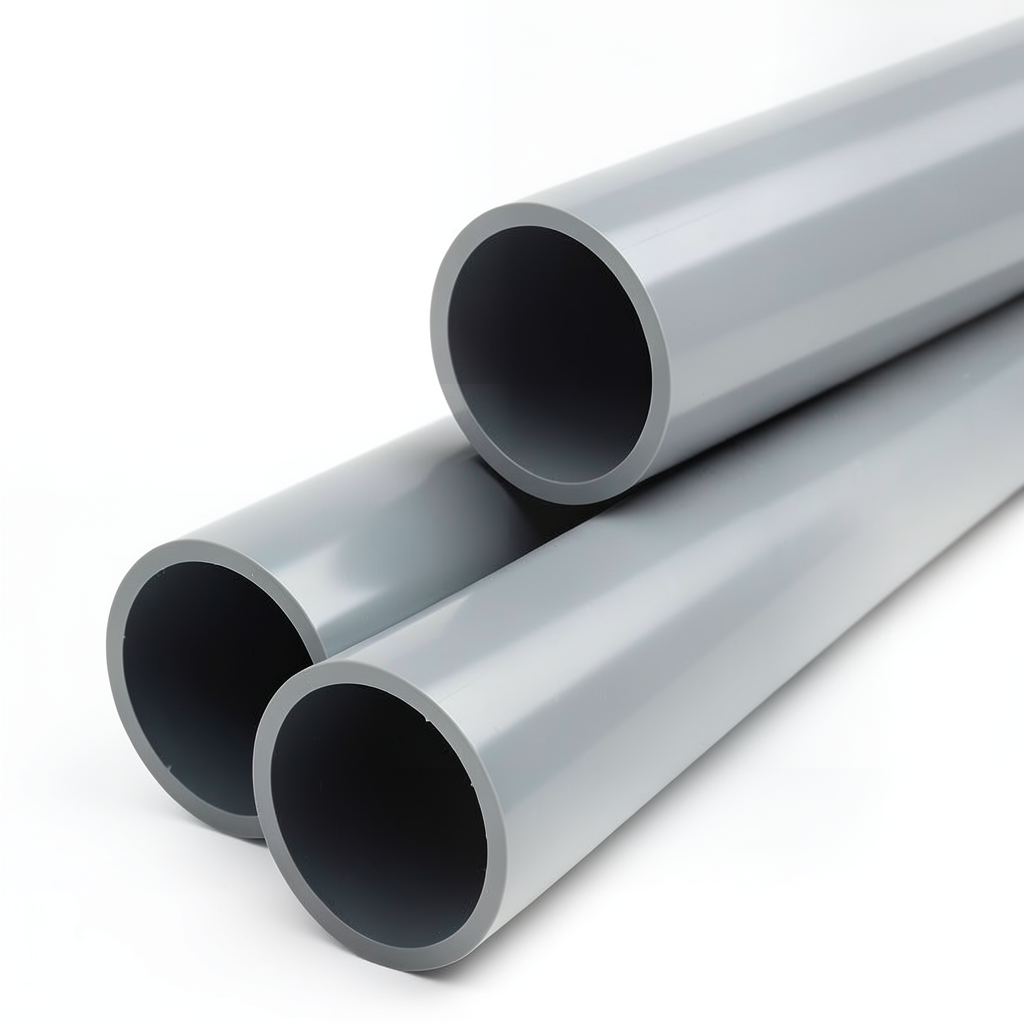 UPVC Pipe Class 3 Outside Diameter 450 mm Thickness 13.2 mm Gray
