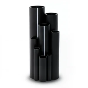 أنابيب بولي إيثيلين عالي الكثافة ضغط 6 بار [PE 80] قطر خارجي 355 mm سمك 16.2 mm لون أسود