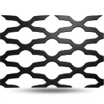 Hot Rolled Expanded Metal Mozakhraf Design 1.2 mm Thickness 1.22 M Width 1 M Length