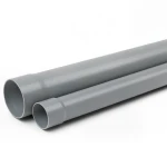 مواسير بلاستيك UPVC ضغط 250 psi مقاس 1 إنش سمك 2.46 مم لون رمادي