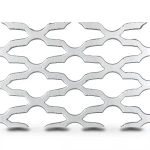 Hot Rolled Expanded Metal Mesh Mozakhraf Form Wire Diameter 1.2 mm Size 1.22×2 m