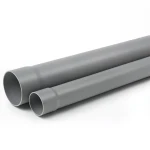 مواسير UPVC ضغط 250 psi مقاس 1/4 1 إنش سماكة 3 مم لون رمادي