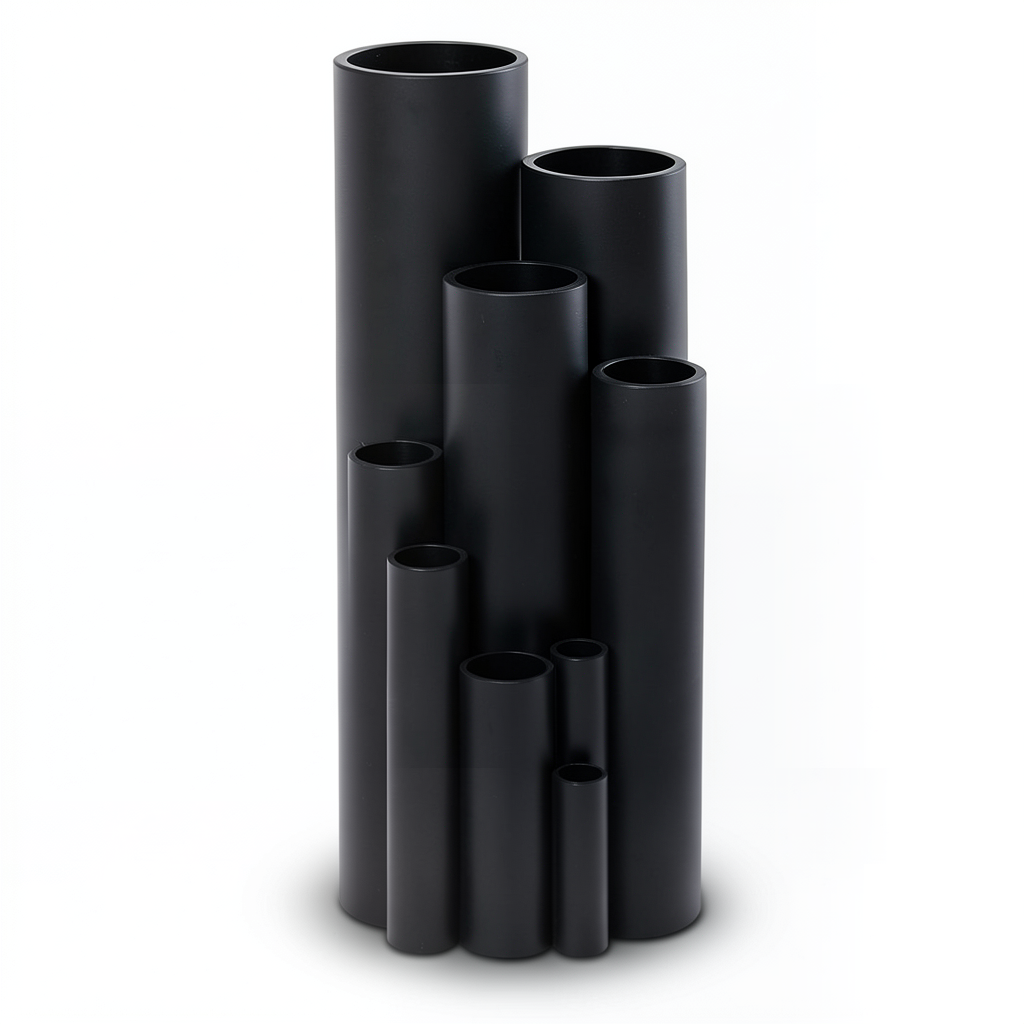 HDPE Pipe Pressure 16 Bar PE 100 Size 250 mm Thickness 22.7 mm Black