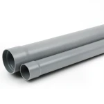 انابيب بلاستيك UPVC ضغط 250 psi مقاس 2 إنش سمك 4.06 ملم لون رمادي
