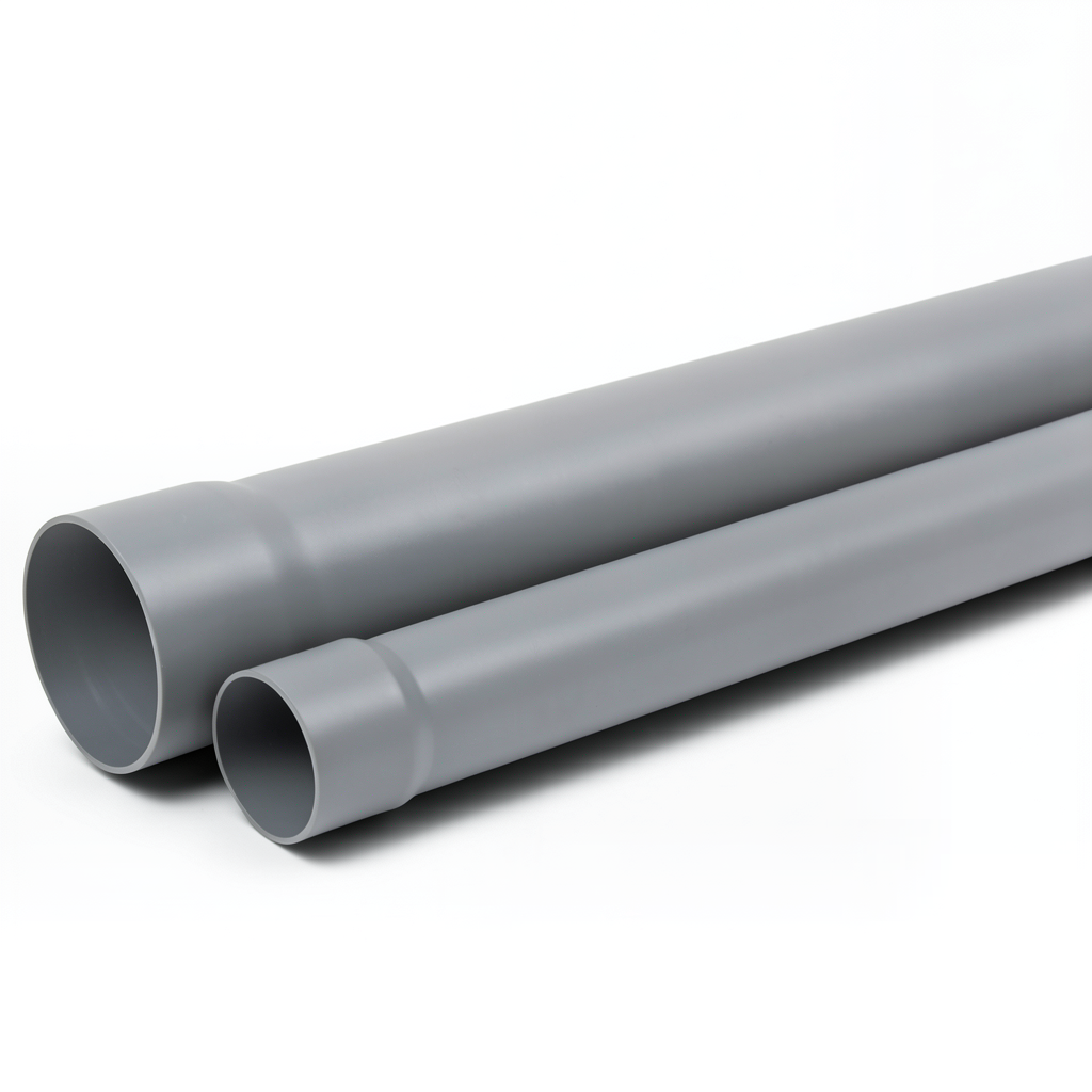 UPVC Pipe PN 250 psi Size 2 1/2 inch Thickness 4.80 mm Gray Color