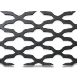 Hot Rolled Expanded Mesh Mozakhraf Shape 1.2 mm Wire Diameter 1.22 M Width 3 M Length