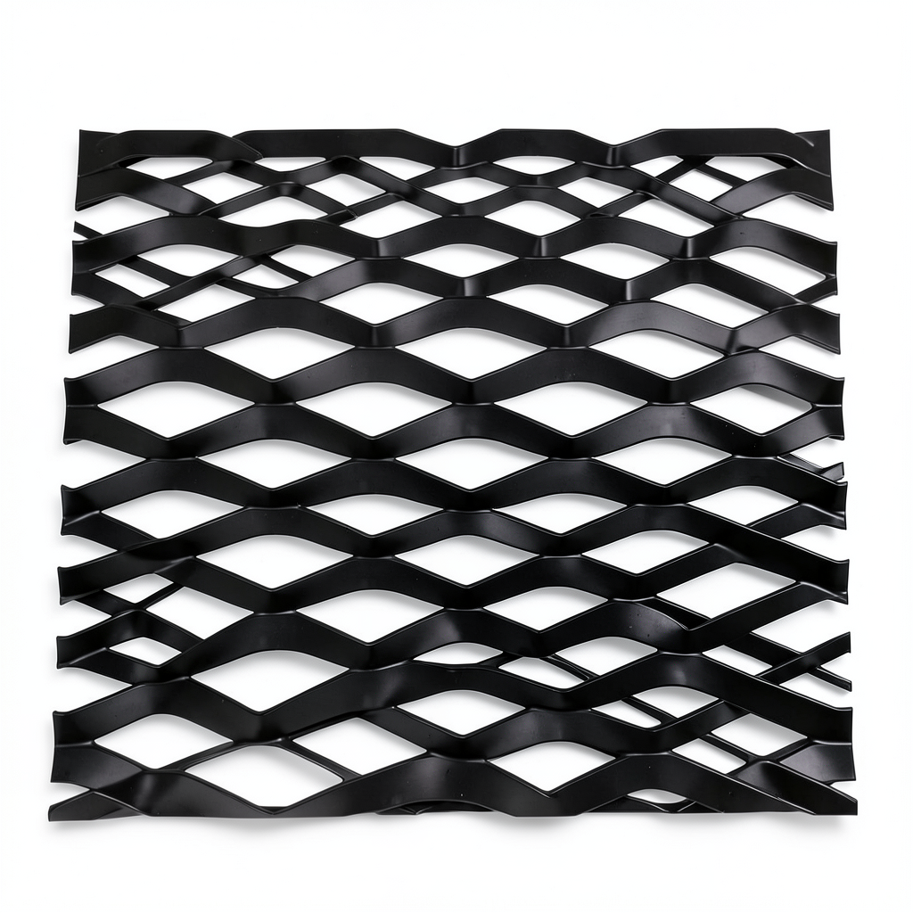 Hot Rolled Black Steel Expanded Metal Mesh Thickness 2.3 mm Width 2.44 m Length 7 m