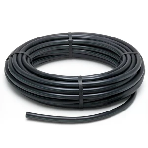 HDPE Plastic Pipe Pressure 6.3 Bar PE 100 Size 50 mm Thickness 2 mm Black