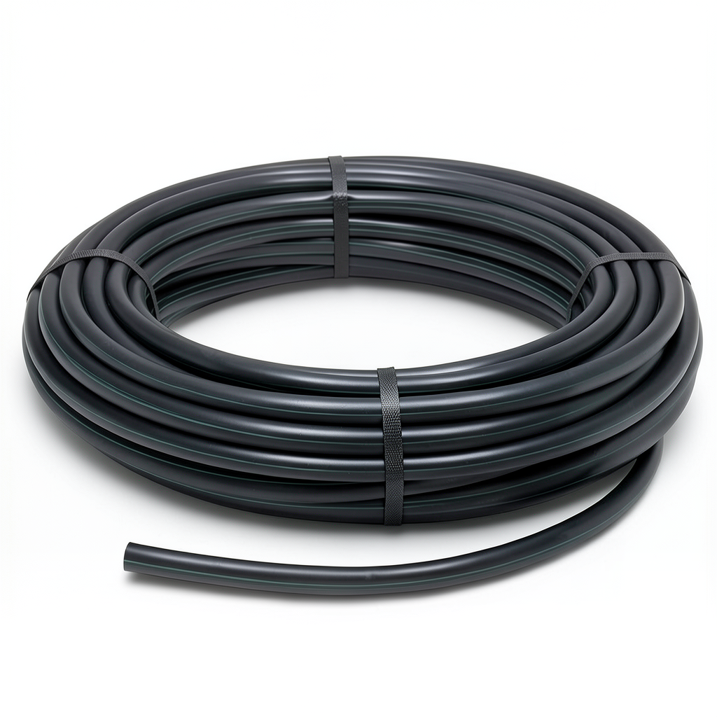 انابيب بلاستيك HDPE ضغط 6.3 بار PE 100 قطر خارجي 50 مم سماكة 2 مم لون اسود