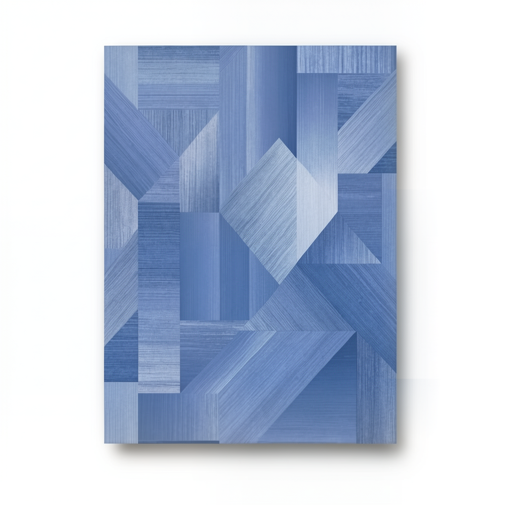 Spanish Geometric Wall Covering 10 m x 0.53 m Blue, Model G56624